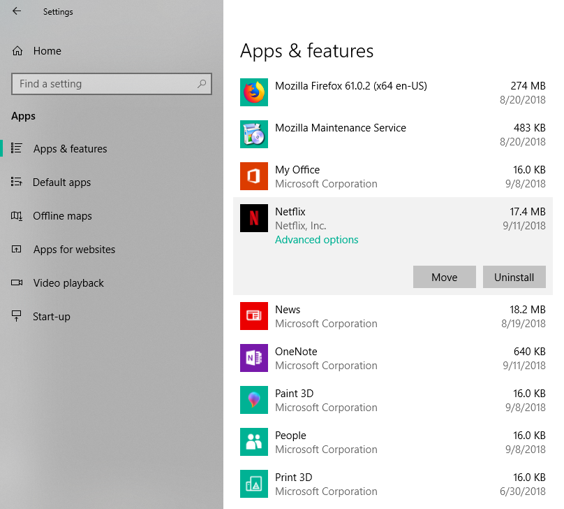 netflix app update windows 10